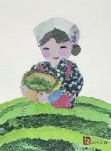 日本90多岁老奶奶搞创作用旧报纸拼出新生活
