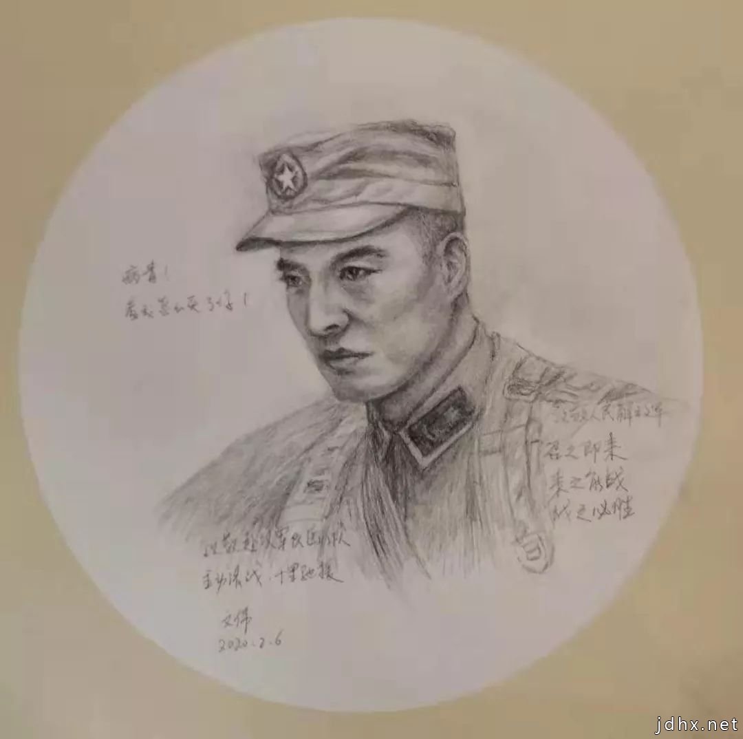 《英雄同心》主题绘画创作。