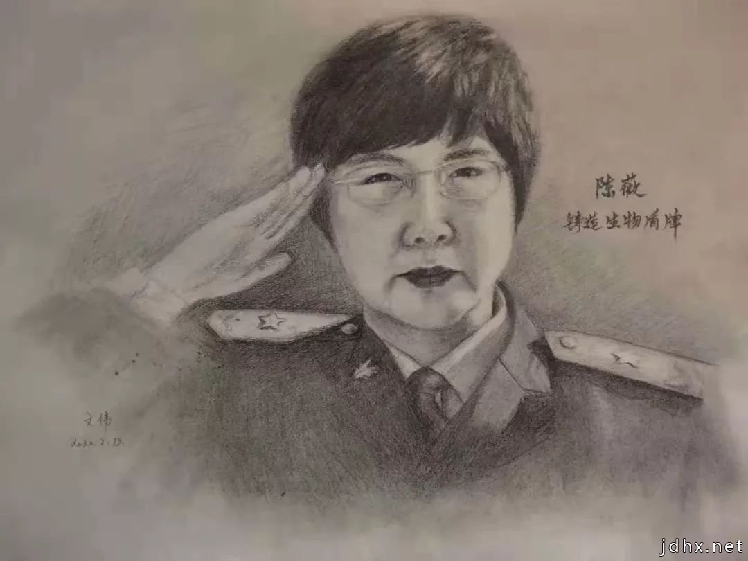 《英雄同心》主题绘画创作。
