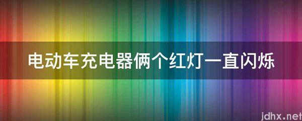 电动车充电器俩个红灯一直闪烁(图1)