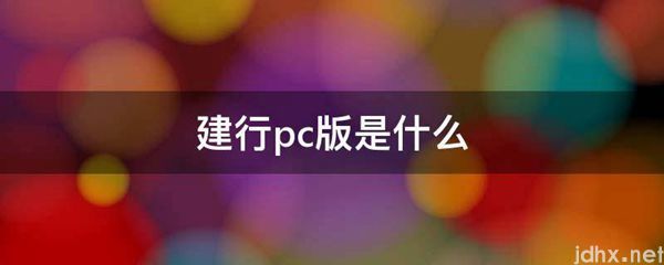 建行pc版是什么图片(图1)