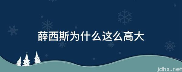 薛西斯为什么这么高大(图1)