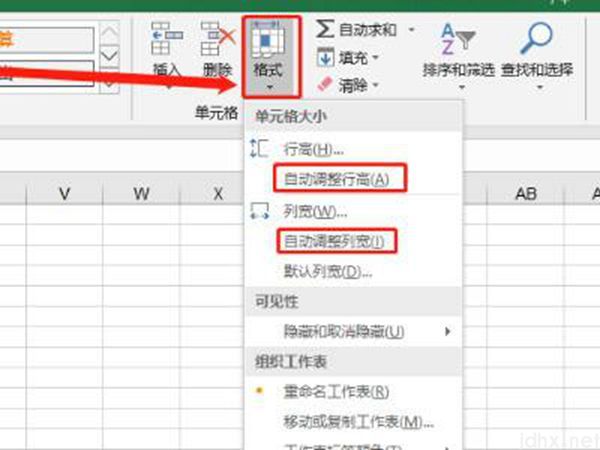 excel表格自动调整行高列宽(图3)