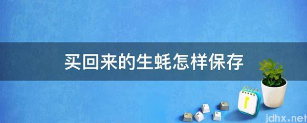 买回来的生蚝怎样保存(图1)
