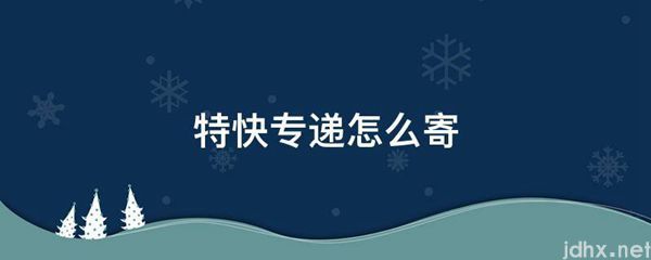 特快专递怎么寄(图1)