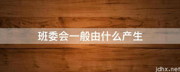 班委会一般由什么产生(图1)