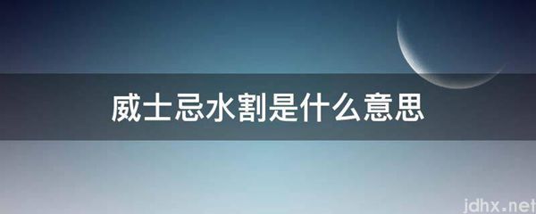威士忌水割的意思是什么(图1)