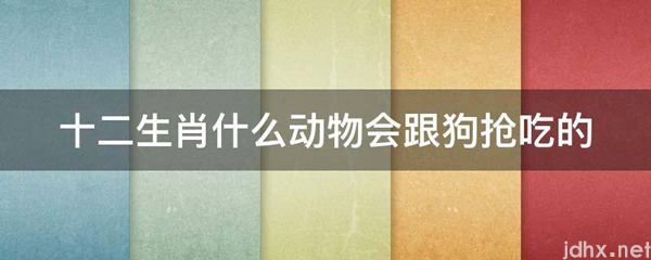 十二生肖什么动物会跟狗抢吃的(图1)