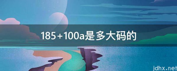 185 100a是多大码的(图1)