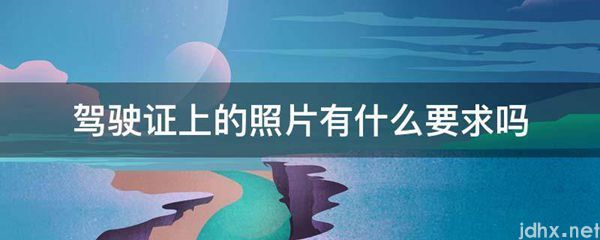 驾驶证上的照片有什么要求吗(图1)