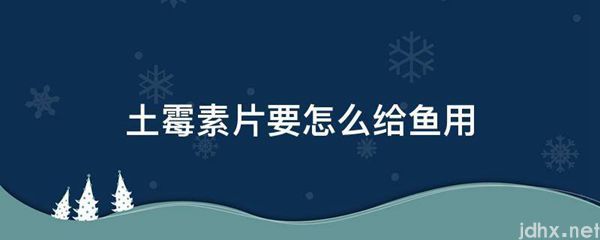 土霉素片要怎么给鱼用(图1)
