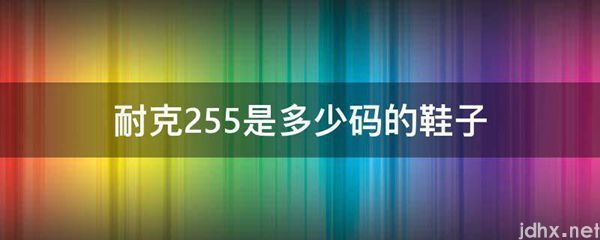耐克255是多少码的鞋子(图1)