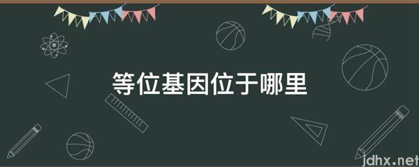 等位基因位于哪里(图1)