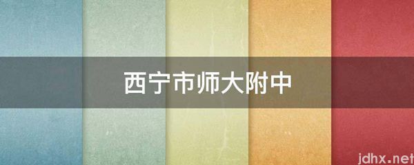 西宁市师大附中(图1)