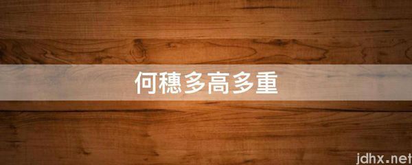何穗多高多重(图1)