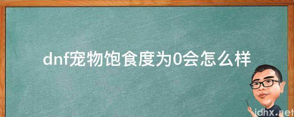dnf宠物饱食度为0会怎么样(图1)