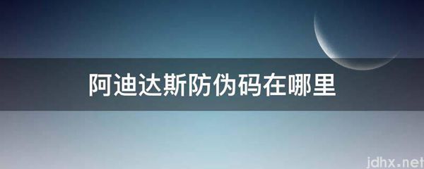 阿迪达斯防伪码在什么地方(图1)