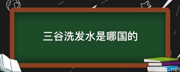 三谷洗发水是哪国的(图1)