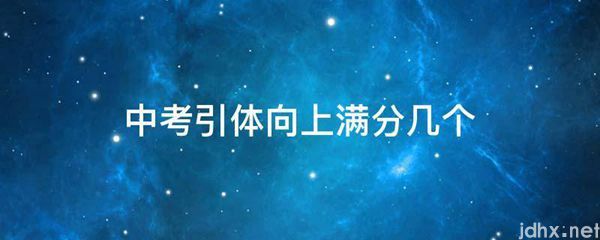 中考引体向上满分几个(图1)
