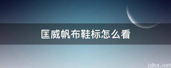 匡威帆布鞋标怎么看(图1)