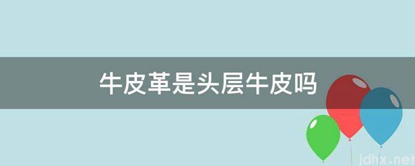 牛皮革是头层牛皮吗(图1)