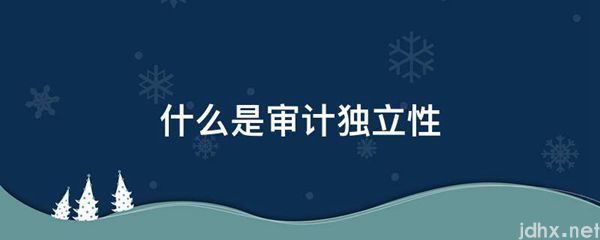 什么是审计独立性(图1)