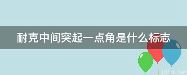 耐克中间突起一点角是什么标志(图1)