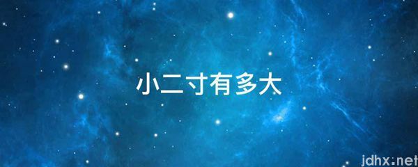 小二寸有多大(图1)