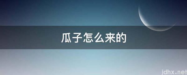 瓜子怎么来的(图1)