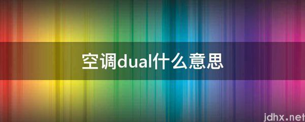 空调dual什么意思(图1)
