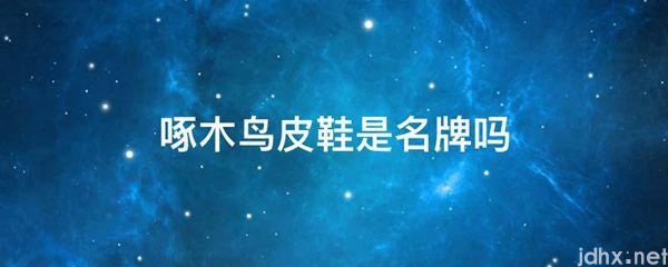 啄木鸟皮鞋是名牌吗(图1)