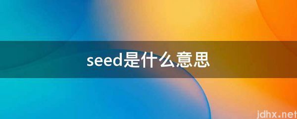 seed的意思是什么(图1)