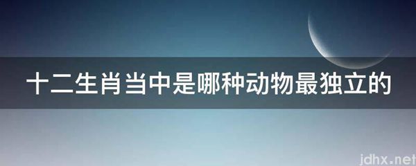十二生肖当中是哪种动物最独立的(图1)