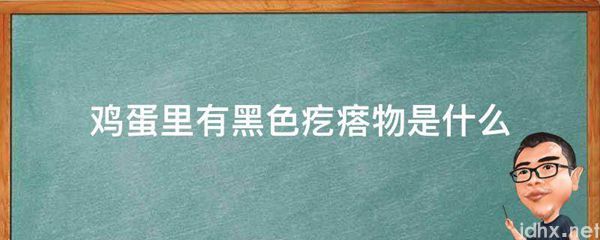 鸡蛋里有黑色疙瘩物是什么图片(图1)
