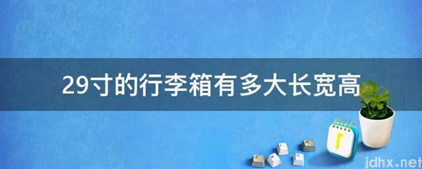 29寸的行李箱有多大长宽高(图1)