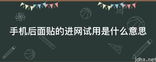 手机后面贴的进网试用的意思是什么(图1)