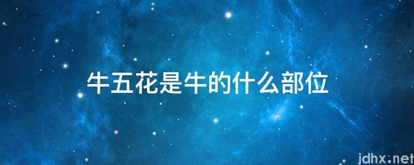 牛五花是牛的什么部位(图1)