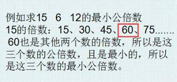三个数最小公倍数怎么求(图3)