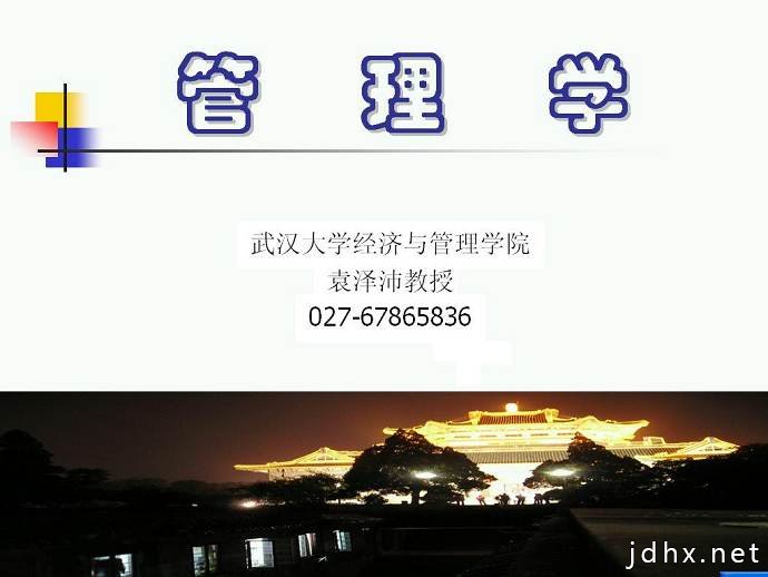管理学视频教程 49讲 武汉大学