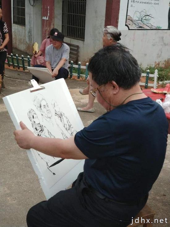 蔡超在创作人物画