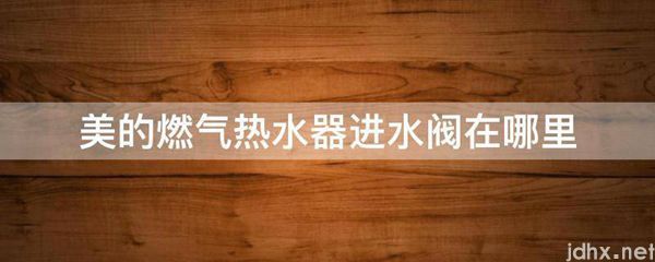 美的燃气热水器进水阀在什么地方(图1)