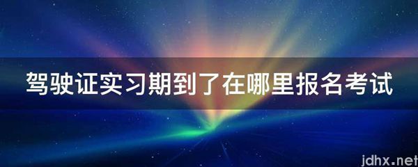 驾驶证实习期到了在什么地方报名考试(图1)