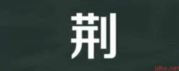 荆怎么读(图1)